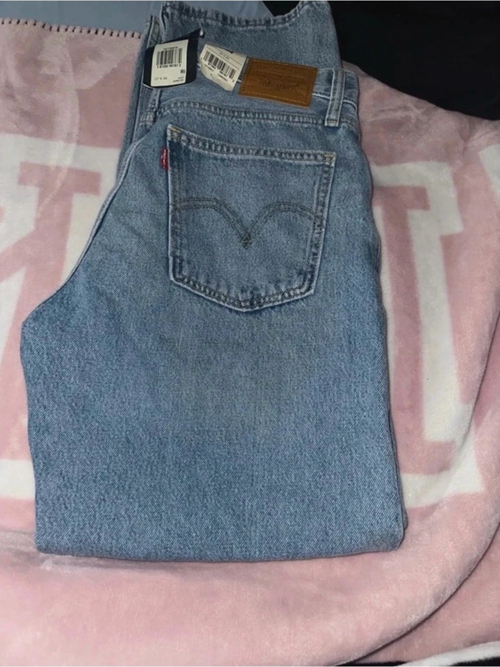 Levi's Light Blue Flare Dad Jeans